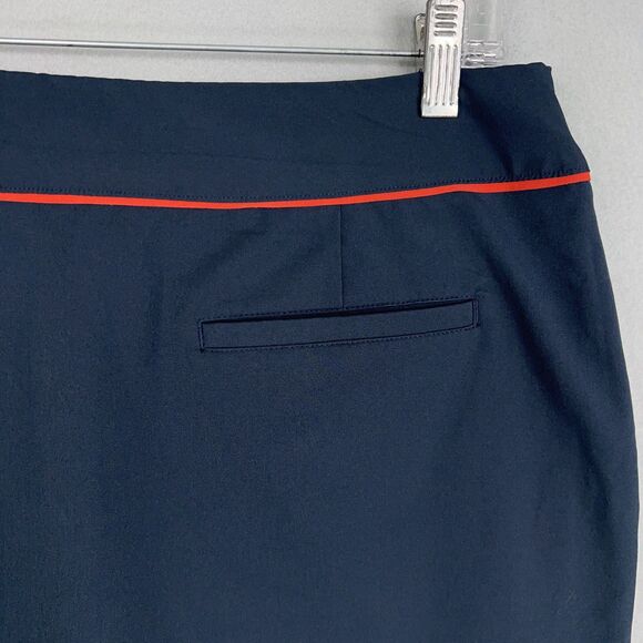 Greg Norman Skirt Womens 8 Dark Navy Red Skort Shorts Golf Performance Active - Picture 10 of 14